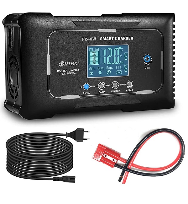 HTRC Smart Charger 12V-15A akkutöltő